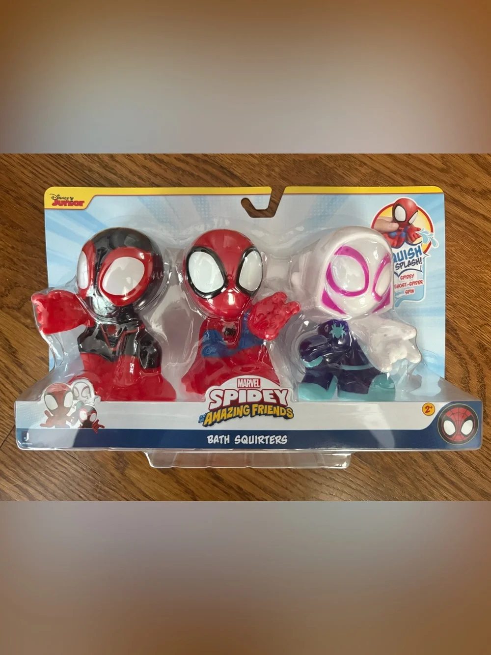 Marvel Spidey and His Amazing Friends Bath Squirters, 3 Piece Set, Water Toys